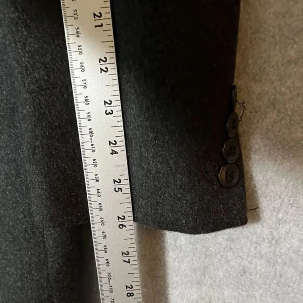 Gianfranco Ruffini Blazer Mens 100% Cashmere Big & Tall 42L Charcoal Gray Jacket